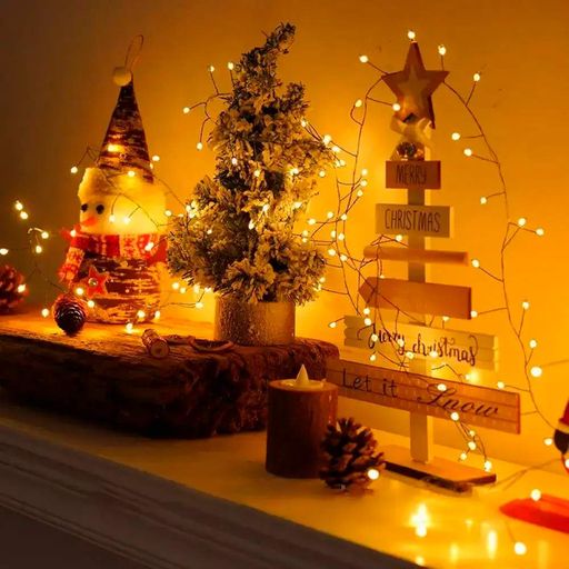 Гірлянда Мішура від мережі, 30м, з пультом, 900LED, Теплий білий (2097242)