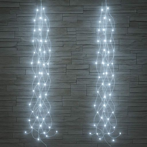 Гірлянда Кінський хвіст від USB, 2 м, 20 ниток, 200 LED, Білий (2097268)