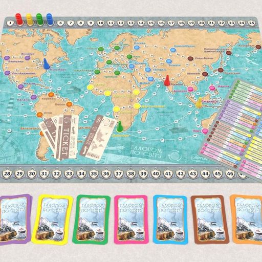 Настільна гра "Галопом по світу" 1069 укр. мовою Artos Games (2097385)