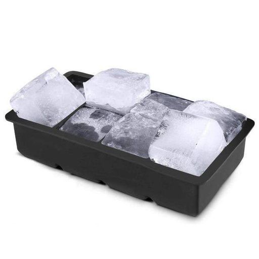 Форма для льоду силіконова Ice Кубики 8 комірок 21x11.5x5 см Чорний (C051352) (2097741)