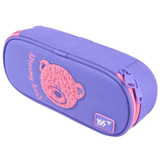 Пенал м'який YES PH-30 Cute Bear 22х9х5 см Бузковий (533694) (2097769)