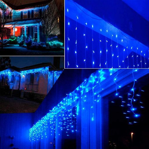 Гірлянда Бахрома, від мережі, 5м, 120LED, Синій (2097892)