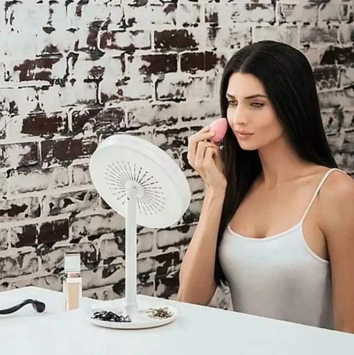 Дзеркало з LED підсвічуванням кругле No Brand LED FAN MIRROR з вентилятором (2093506429) (2097914)