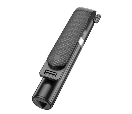Монопод трипод для селфі Hoco K20 на 98см бездротовий Bluetooth селфі палиця з пультом ДУ чорний (2097916)