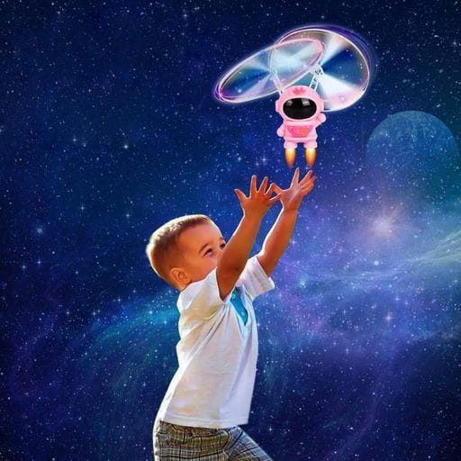 Літальний "Космонавт" від USB, з підсвіткою, Рожевий (2097953)