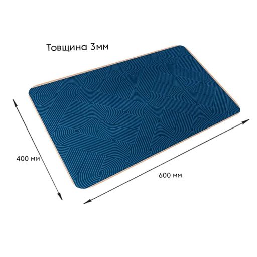Вологопоглинаючий килимок Sticker Wall 40х60 см Синій (SW-00002553) (2098005)
