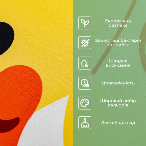 Вологопоглинаючий килимок Sticker Wall Качечка 40х60 см Жовтий (SW-00002561) (2098008)