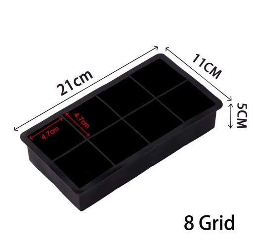 Силіконова форма для льоду VR 21 x 11.5 x 5 см Чорний (H051352) (2098038)