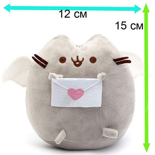 Комплект 2Life М'яка іграшка Pusheen cat 12х15 см та Набір 5 шт багаторазових наклейок v-12317 (2098041)
