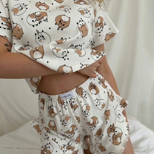 Піжамa жіночa COSAS Kitten S-M Різнокольоровий (162_Kitten_SM) (2098042)