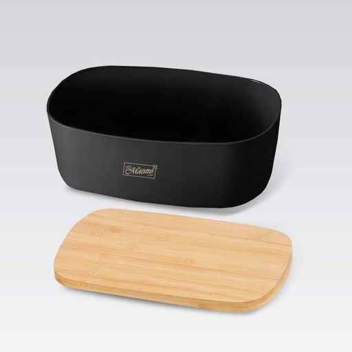 Хлібниця Maestro MR-1776-Black 34,5х23,5х13 см Чорний (79609689) (2098070)
