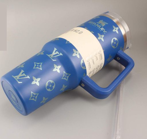Термокружка Stanley Quencher H2.0 Tumbler 1,18 л Royal Blue Monogram KT6007835 (2098109)
