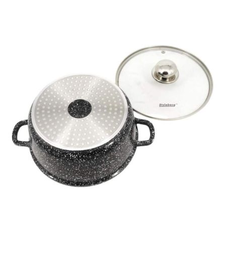 Каструля з кришкою 5.8 л з антипригарним покриттям Styleberg ST-3024 (2098114)