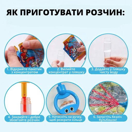 Паличка для мильних бульбашок No BrandГенератор 32 отвори Зелений (PLCHBL-GRN-1315) (2098251)