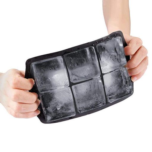 Форма для льоду силіконова Ice Кубики 6 комірок 16.7x11.5x5 см Чорний (С051350) (2098257)