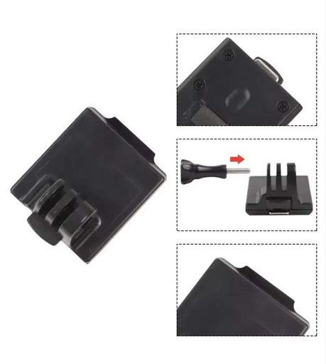 Тримач для екшн-камери GoPro на шолом типу FAST з майданчиком NVG 5x4x2 см Чорний (2733117725) (2098266)