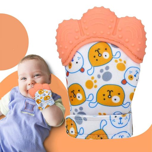 Набір прорізувачів 2Life рукавичка Собачки та щітка Банан Жовтий/Помаранчевий (v-11883) (2098521)