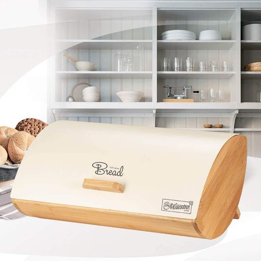 Хлібниця Maestro MR-1775-Ivory 36,5х25х13,3 см Бежевий (76672660) (2098857)