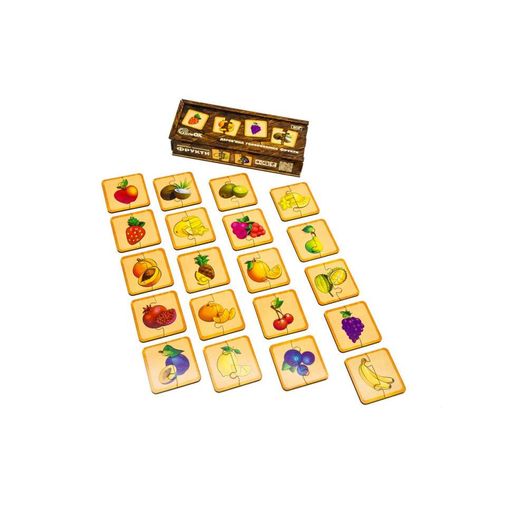Дерев'яна головоломка "Фрукти" Puz-36359, 40 елементів PuzzleOK (2098989)