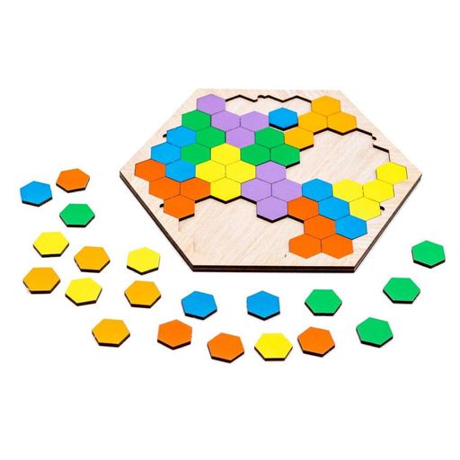 Настільна розвиваюча гра-пазл "Шестикутник" Арт-22079, 20 елементів PuzzleOK (2098998)