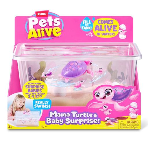 Інтерактивний ігровий набір Мама черепаха із сюрпризом Pets & Robo Alive 9560 "Mama & Baby Surprise" (2099287)