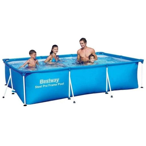 Басейн каркасний 56404K, прямокутний 300 х 201 х 66 см, 3300 л BestWay (2099696)