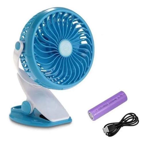 Вентилятор Міні USB з прищіпкою Mini fan LY-582 • Портативний настільний вентилятор з акумулятором і кріпленням (2099728)