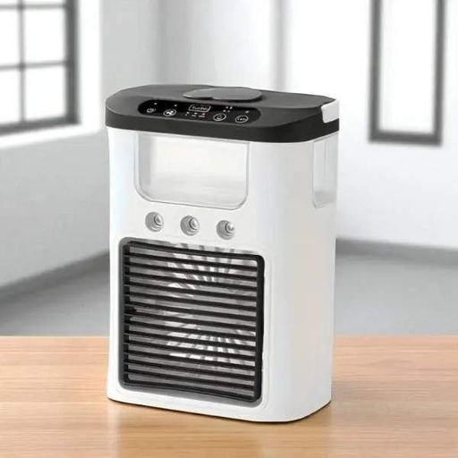 Портативний міні кондиціонер з USB Ice Cooler XL-1346 • Настільний вентилятор-зволожувач з резервуаром 560 мл і LED-підсвіткою (2099732)