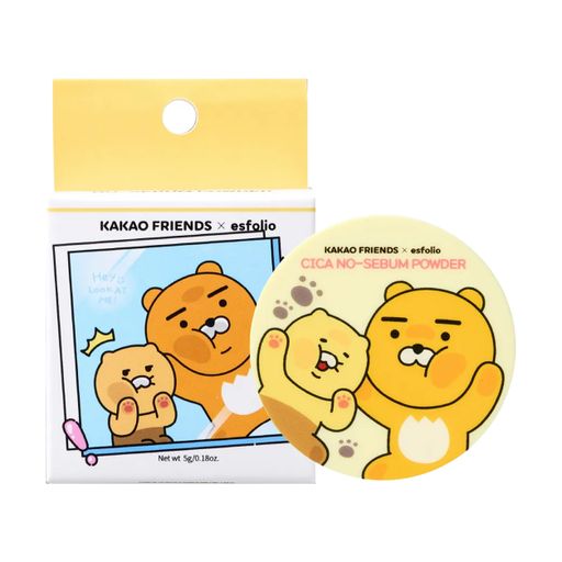 Матувальна пудра для обличчя Esfolio x Kakao Friends Look At Me! Cica No-Sebum Powder, 5 г