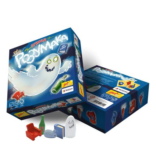 Настільна гра "Привид Розумака" R005UA 60 карток, 5 предметів Rozum (2099890)