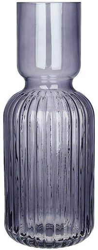 Ваза декоративна "Bottle Grey" Ø11х30см, скло, сіро-синій BonaDi (2100092)