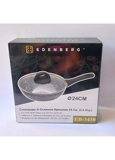 Пательня з високими бортами і кришкою Edenberg 24 см EB-3438 (2100504)