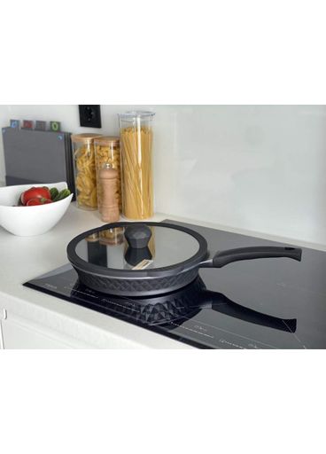 Пательня з кришкою 28 см Black Ice Pepper Greblon C2 PR-6006 Gusto (2100604)
