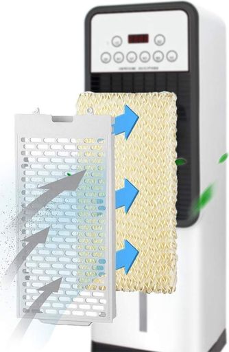 Підлоговий кулер-вентилятор Germatic Air Max Pro 2в1 BFX-8D-1668 220V • Вентилятор з функцією обігріву та охолодження для дому й офісу зима-літо (2100880)