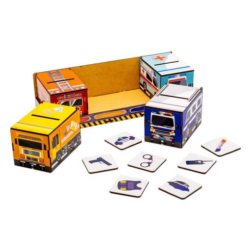 Дитячий Сортер Монтессорі "Машинки" Puz-87873 PuzzleOK (2101254)