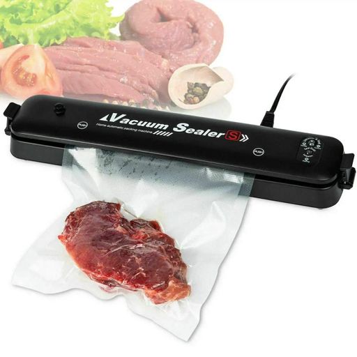 Вакуумний пакувальник для продуктів Vacuum Sealer 90W вакууматор ручний побутовий чорний (2101441)