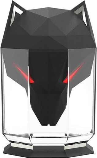 Зволожувач повітря аромадифузор Wolf black нічник з резервуаром для ефірної олії (2101445)