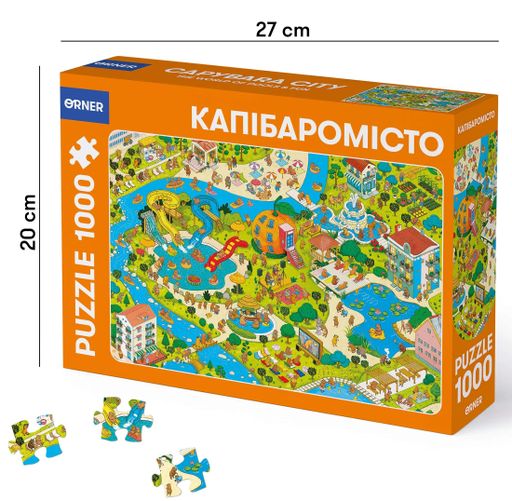 Пазл "Капібаромісто" 1000 елементів (2101678)