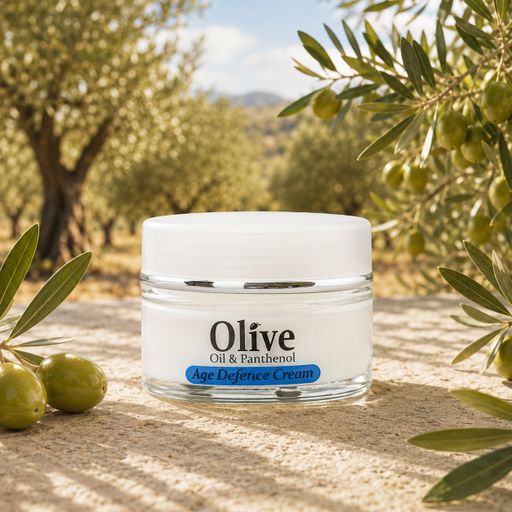 Антивозрастной крем для лица Madis HerbOlive Age Defence Cream с оливковым маслом и пантенолом, 50 мл