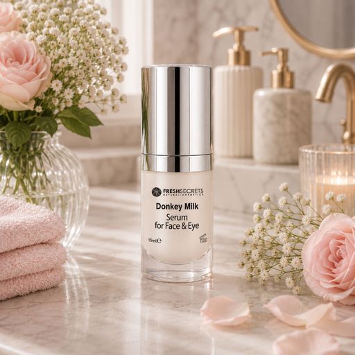 Сыворотка для лица и кожи вокруг глаз Madis Fresh Secrets Donkey Milk Serum For Face & Eye, 15 мл