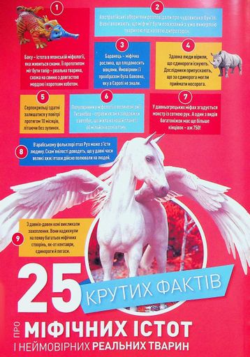 Міфічні істоти. 100 фактів про міфічних істот і неймовірних реальних тварин (2102321)