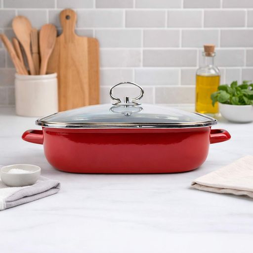 Жаровня антипригарна GARNET з кришкою VITRINOR 27 см 3.5 л (2103133)