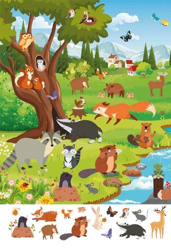 Книга-картонка Великий віммельбух. Пори року (2104275)
