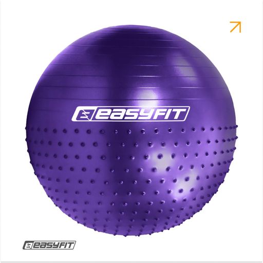 Фитбол 75 см EasyFit Hybrid фиолетовый (фитбол полумассажный) (2104530)