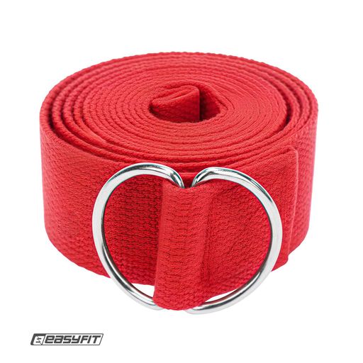 Ремень для йоги EasyFit красный (2104603)