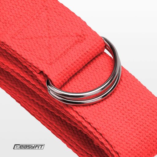 Ремень для йоги EasyFit красный (2104603)