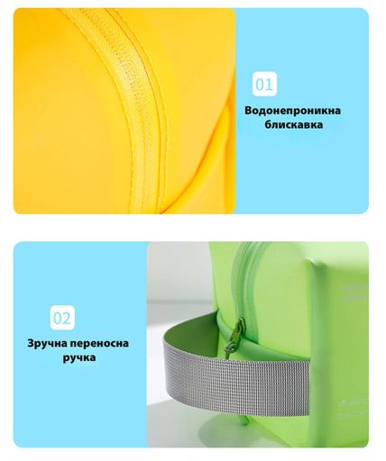 Органайзер-косметичка непромокаюча для спорту та подорожей 23×11,5×11,5 см синя LoveYouHome (2105144)