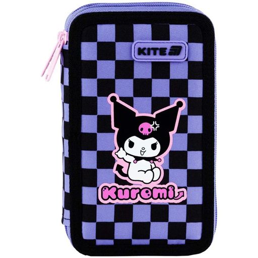 Шкільний набір Kite Education teens Kuromi 5 в 1: рюкзак 20,5 л, сумка для взуття, пенал, пляшка 500 мл, ланчбокс (2105205)