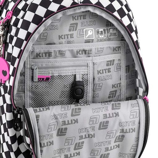Шкільний набір Kite Education teens Kuromi 5 в 1: рюкзак 20,5 л, сумка для взуття, пенал, пляшка 500 мл, ланчбокс (2105205)