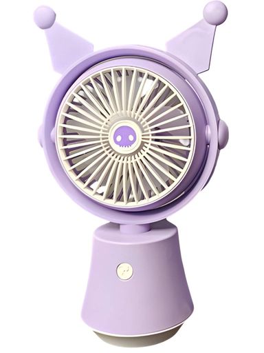 Дитячий настільний USB-вентилятор на акумуляторі Kuromi фіолетовий (FQ1525) (2105288)